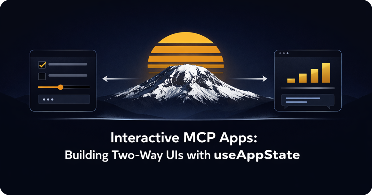 Build UIs that can be interacted with by humans or agents with sunpeak.