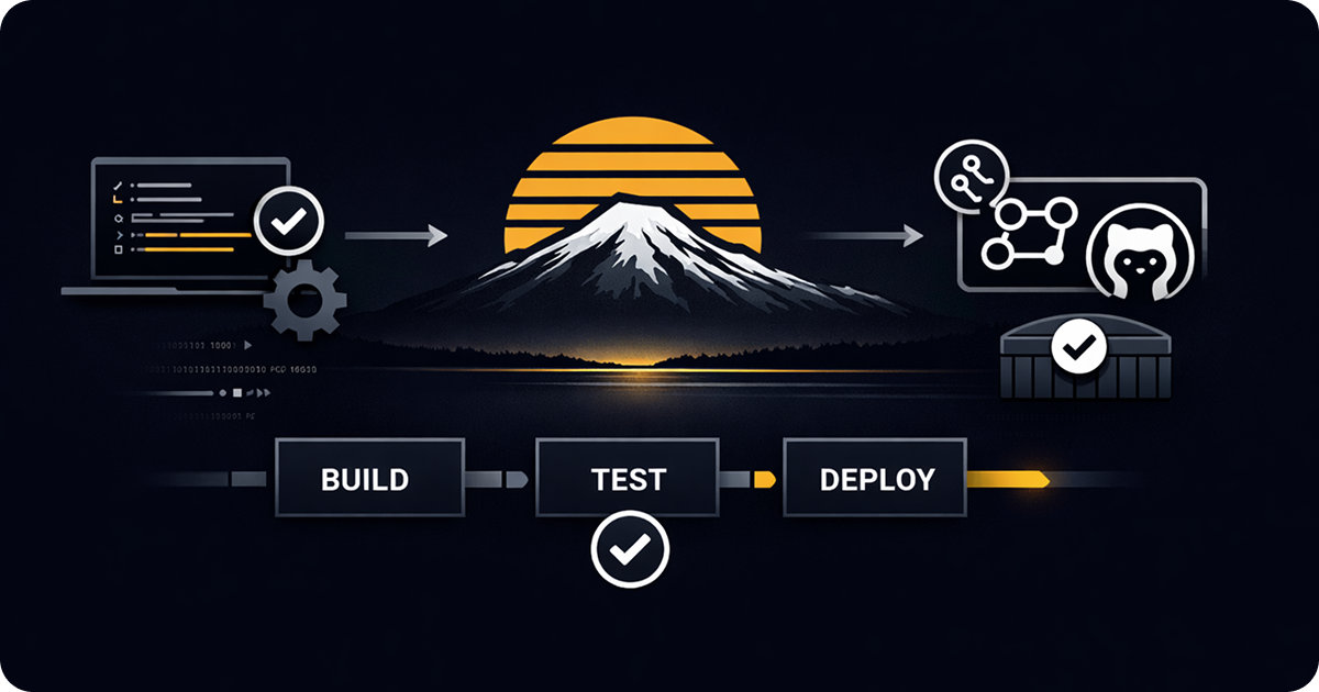 GitHub Actions running MCP App tests against the sunpeak inspector, no paid host accounts needed.