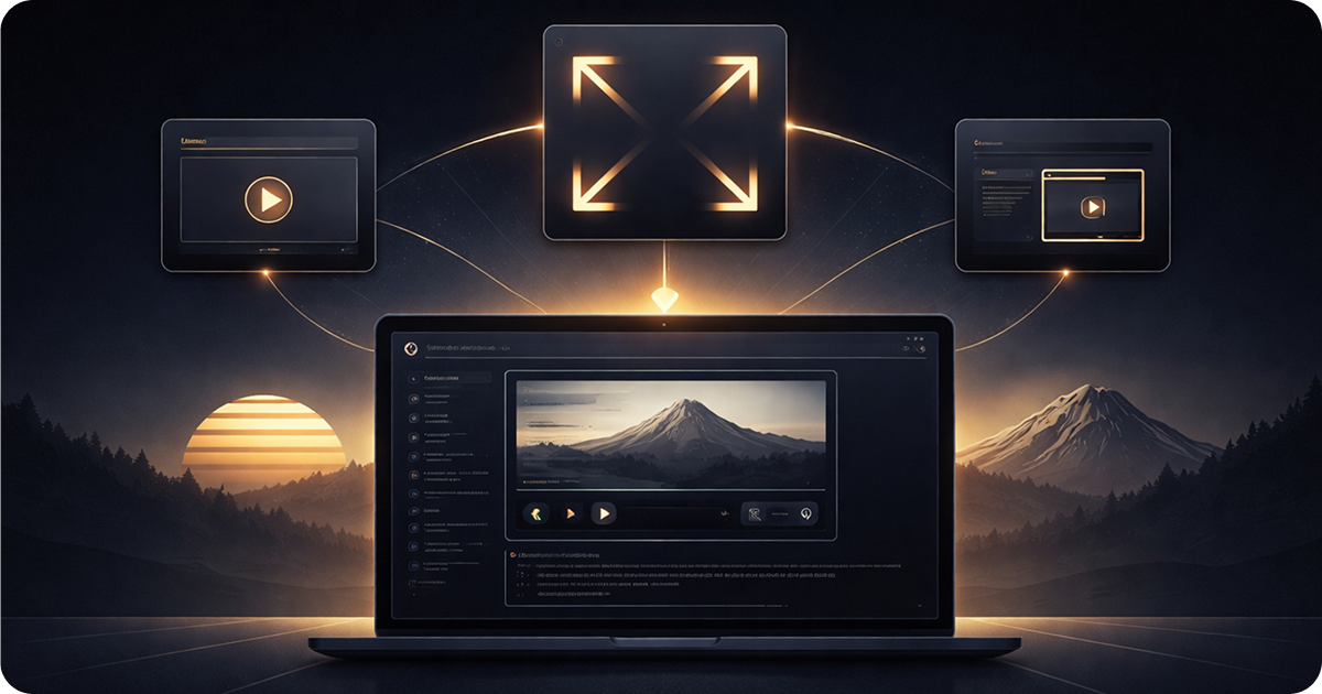 MCP App resources can request display mode transitions directly from user interactions.